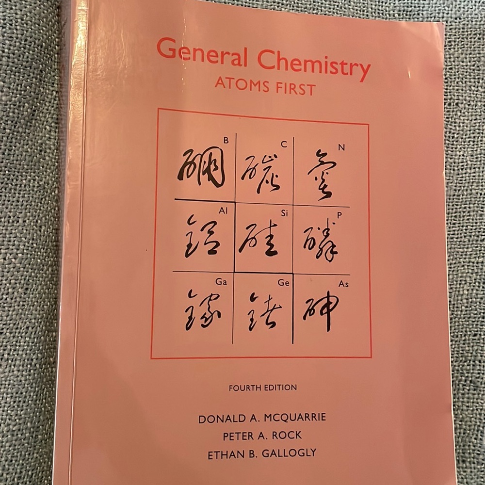 General Chemistry Atoms First Textbook 4th Edition